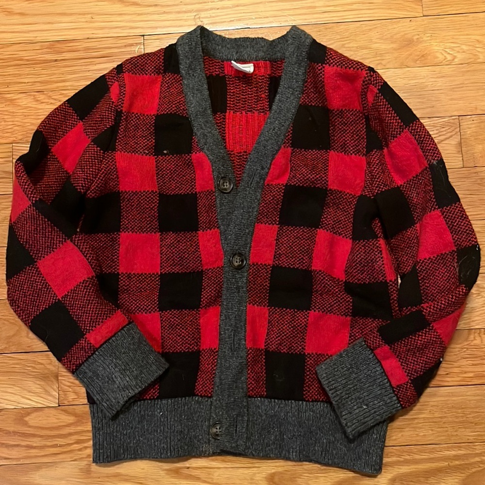 Gap buffalo plaid cardigan 5